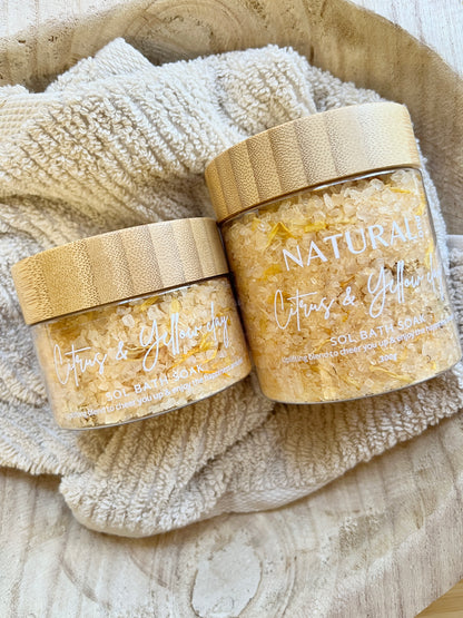 SOL Uplifting Bath Soak - Citrus & Yellow Clay