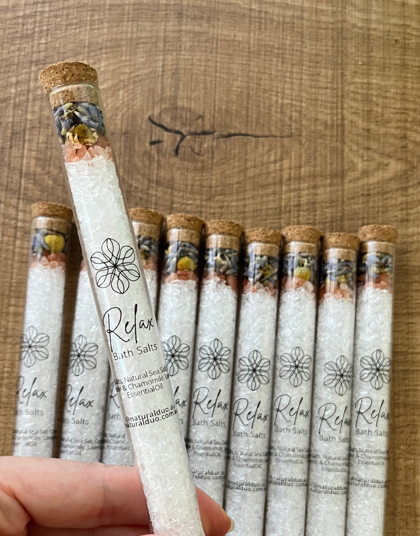 Botanical Bath Salt Mini tubes