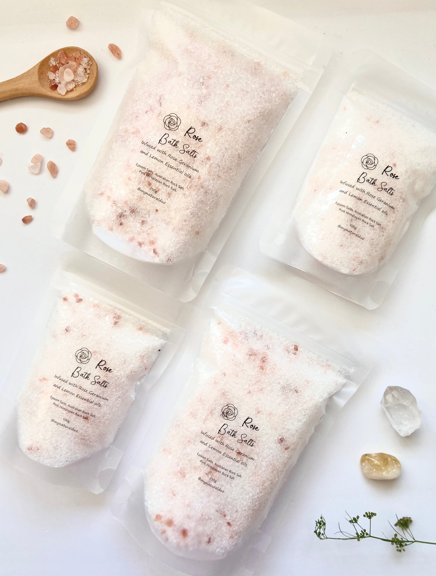 Rose Infused Bath Salts