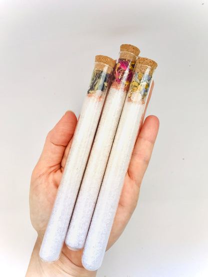 Botanical Bath Salt Mini Tubes - Unlabeled